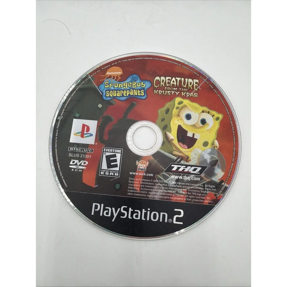 SpongeBob SquarePants: Creature from the Krusty Krab (PlayStation 2) Disc Only‎